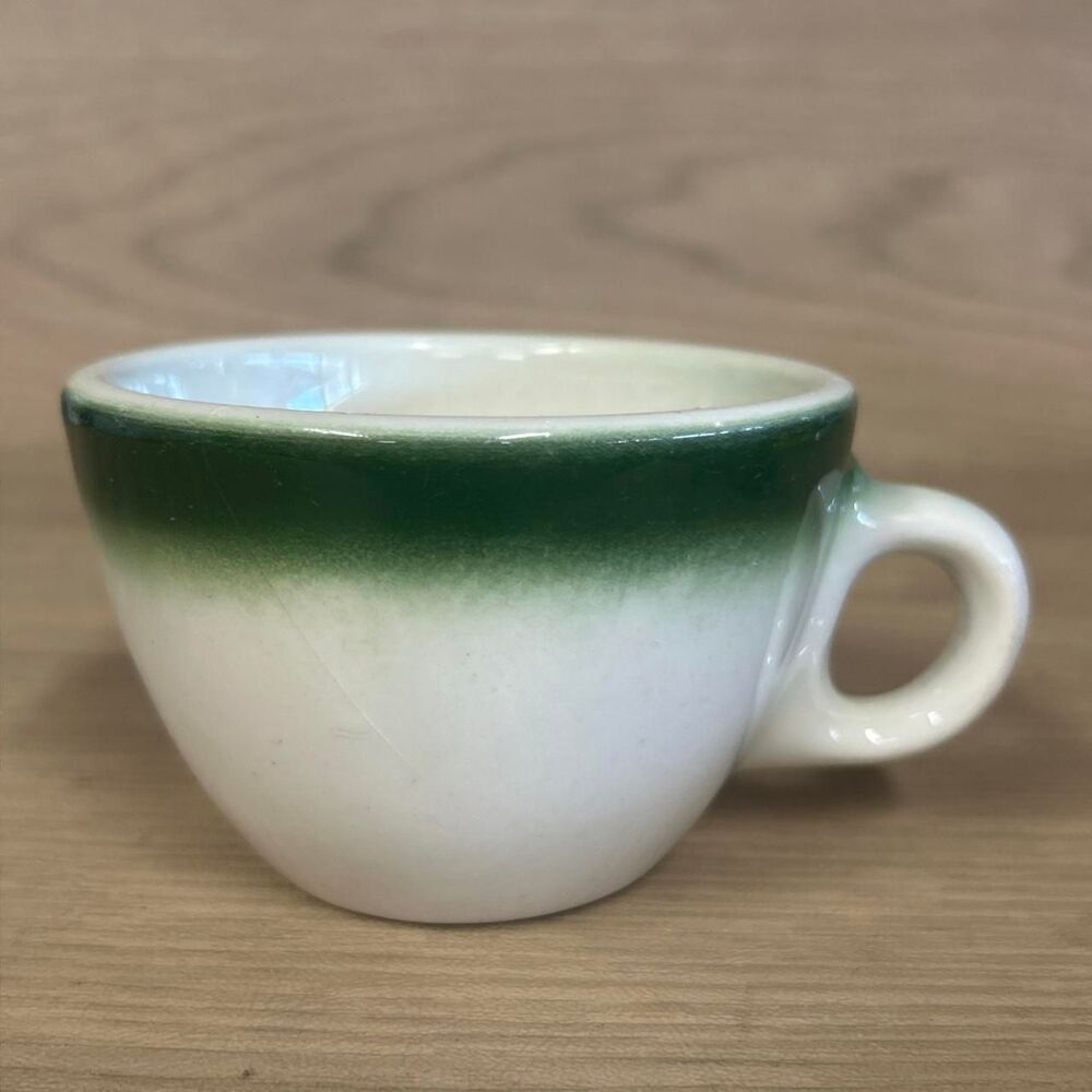 Unbranded Green and White Dinnerware